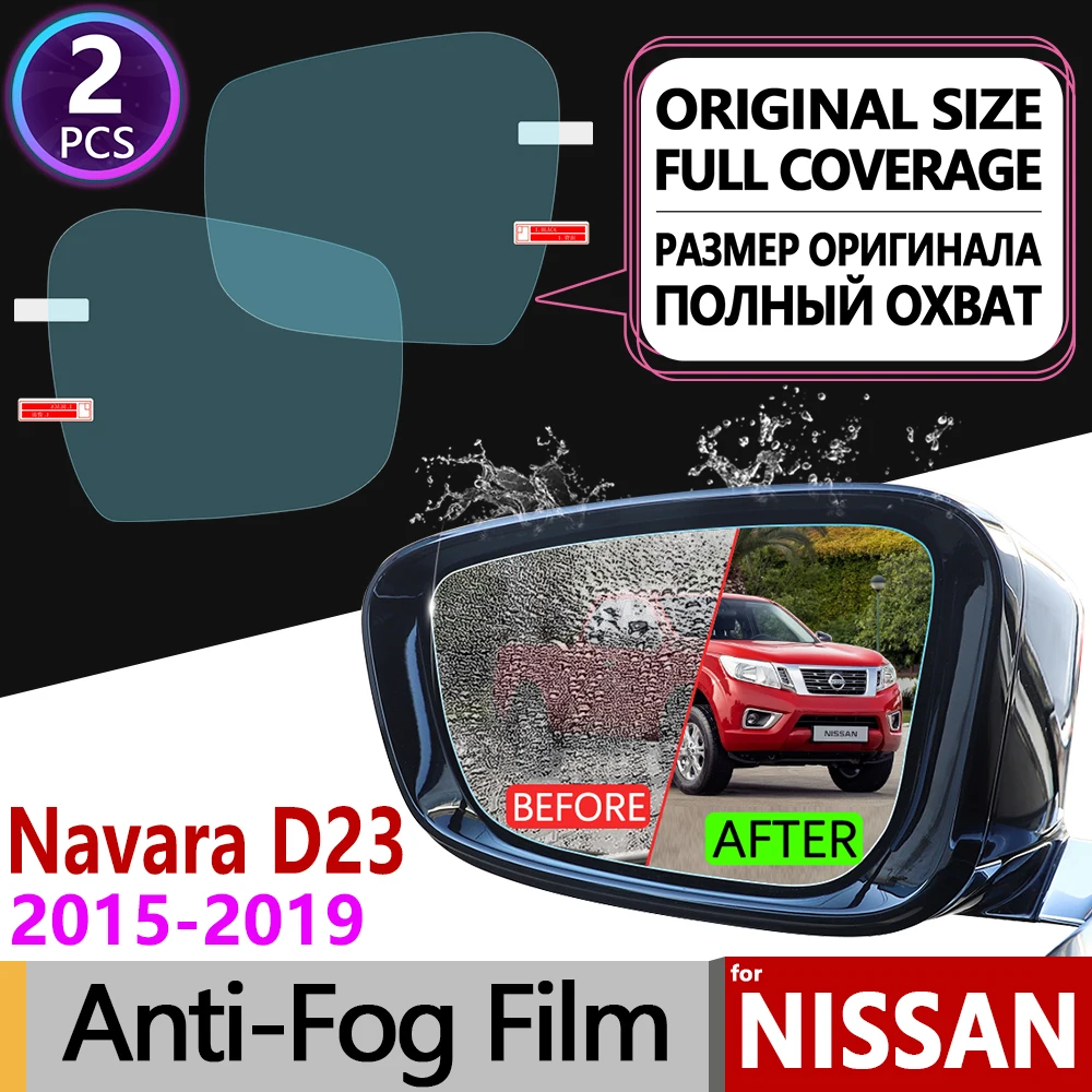 

for Nissan Navara NP300 D23 2015~2020 Full Cover Anti Fog Film Rearview Mirror Anti-Fog Films Accessories 2016 2017 2018 2019