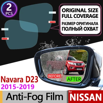 

for Nissan Navara NP300 D23 2015~2020 Full Cover Anti Fog Film Rearview Mirror Anti-Fog Films Accessories 2016 2017 2018 2019