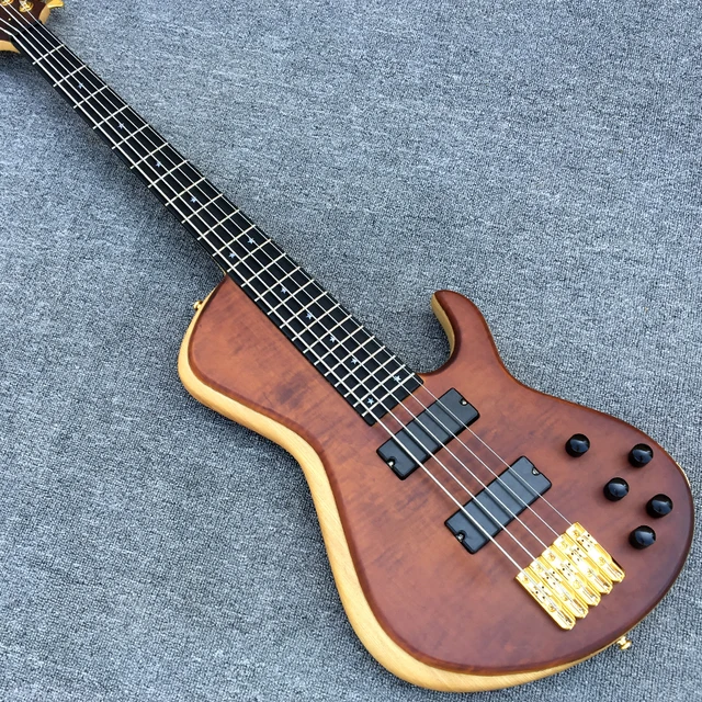 New Arrival, Factory Custom 5 strings Electric Bass guitar, Ebony