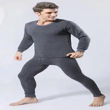 Для мужчин с толстый термальный нательный костюм Для Мужчин's Одежда Нижнее белье кальсоны Темно-синие светло-серый Ash S M L XL XXL XXXL