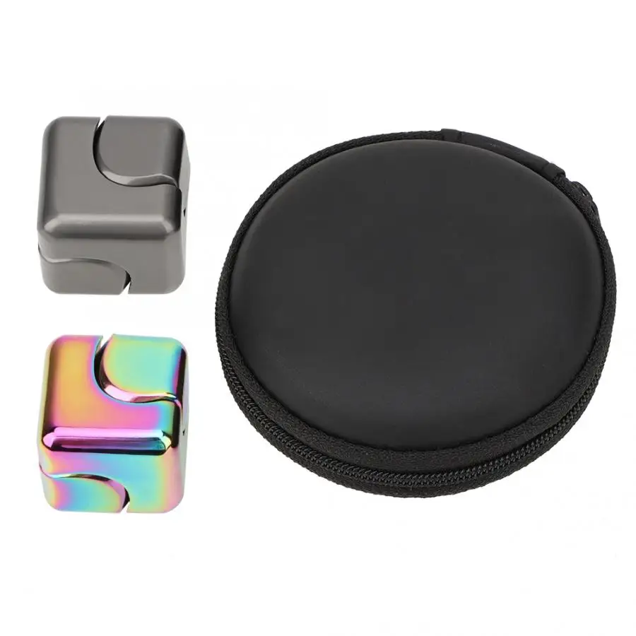

Square Finger Gyro Rotating Cube Casual Colorful Finger Gyro Decompression Toy for Kids Adult Release Stress Toy