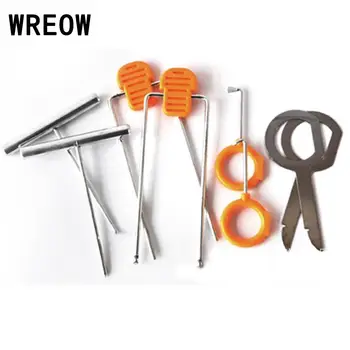 

12Pcs Plastic Car Panel Remove Kits Auto Radio Door Clip Panel Trim Dash Audio Removal Installer Pry Tool Repairing Set K2