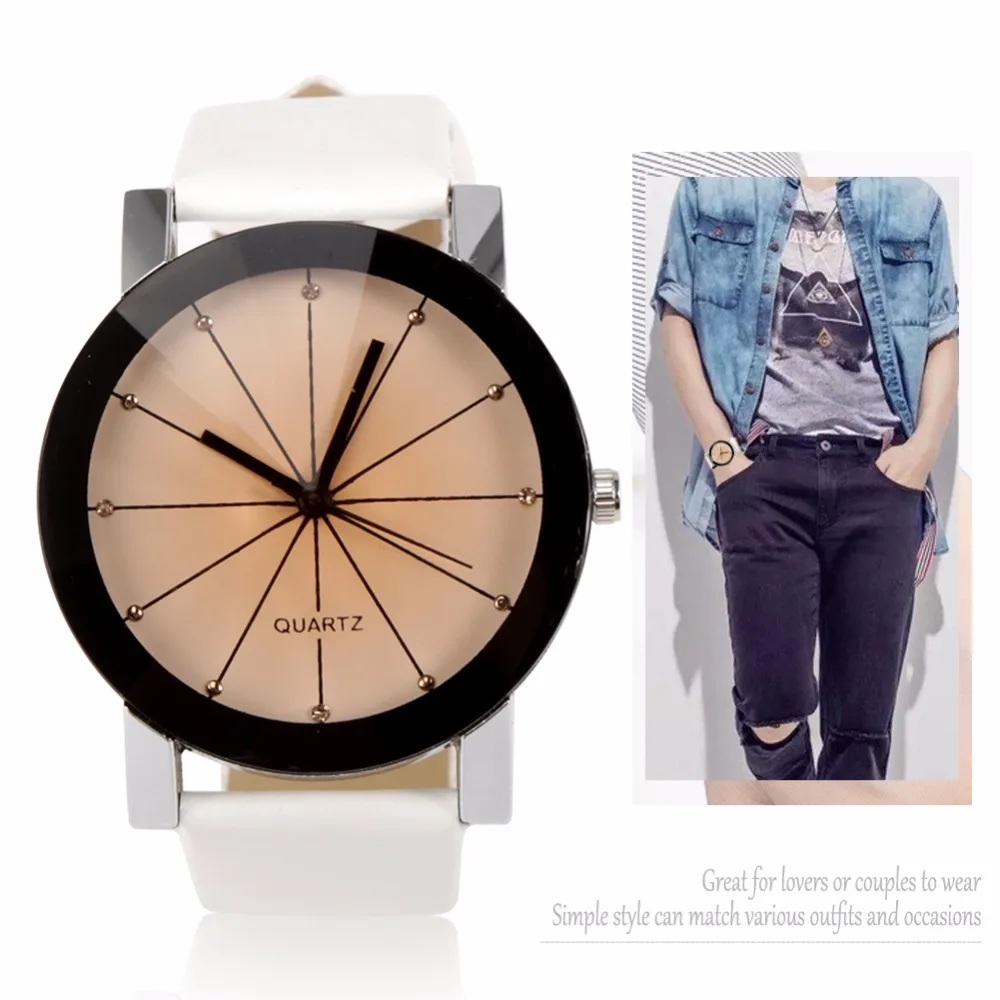 Lover's Watch kol saat Delicate PU Band Quartz Wristwatch Couple Wrist Watches Women Men Casual Dress Watch Montre Femme Relogio Lover's Watch kol saat Delicate PU Band Quartz Wristwatch Couple Wrist Watches Women Men Casual Dress Watch Montre Femme Relogio