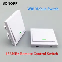 SONOFF умный дом 433 МГц Wi Fi пульт дистанционного управления Smart Switch голос управление переключатель изменение штук с батарея