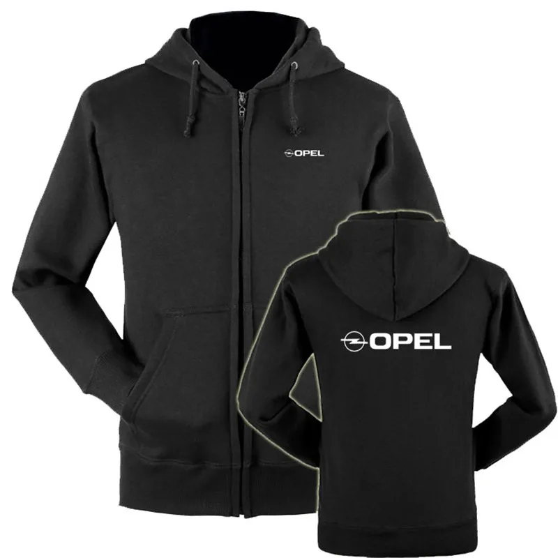 

Winter cotton Opel logo zipper hoodie zipper sweatshirts hoody S-3XL