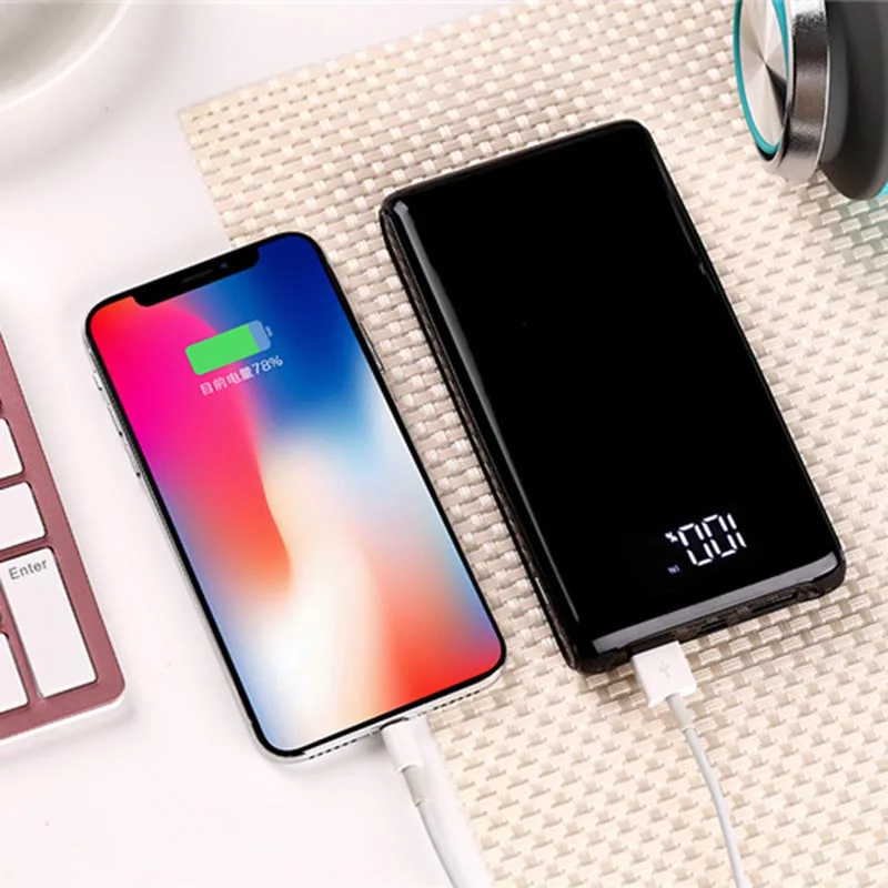 Двойной USB внешний аккумулятор чехол DIY Kit зарядное устройство с Type C и Micro вход HSJ