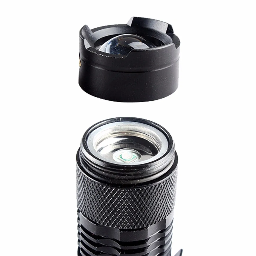 IKVVT Mini LED 1200LM AA/14500 Adjustable Torch 3 Modes Waterproof Flashlight