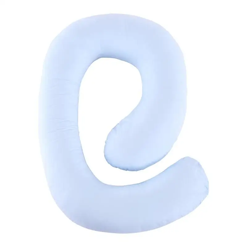 Беременность Спящая Подушка поддержка талии для беременных женщин J H C u-образный хлопок для беременных наволочка Женская спальная подушка для тела - Цвет: C Shape Blue