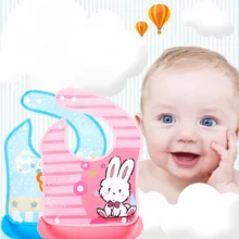 Милые водонепроницаемые детские нагрудники, мягкий силикон+ пластиковый нагрудник, фартук для кормления детей, одежда для кормления детей