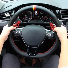 Автомобильный Стайлинг из алюминиевого сплава рулевое колесо DSG весло рычаги для VW Tiguan MK2 GOLF 7 Passat B8