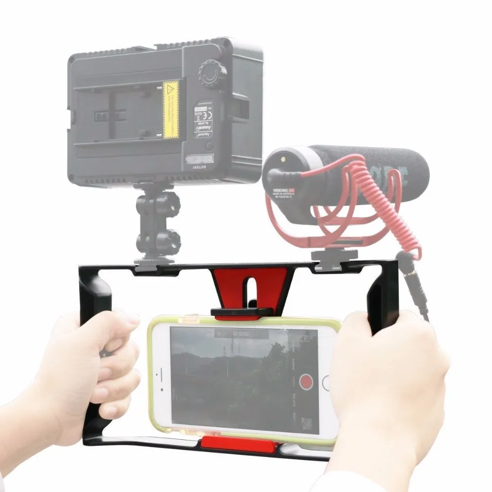 Ulanzi Handheld Smartphone Video Rig With 2 Hot Shoe