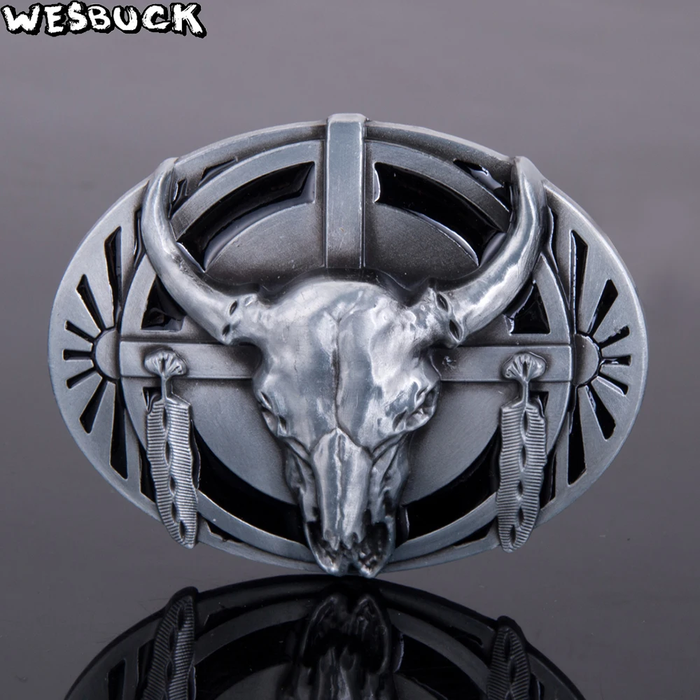 Wesbuck Brand большой бык пряжки ремня для мужчин женщин Прохладный Western Buckles металла Ковбой Пастушка Fivela Marvel букле Ceinture