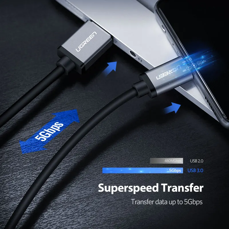 Ugreen USB 3 1 type C кабель для быстрой зарядки c зарядное устройство провод Samsung S9 S8 S7 Note 8
