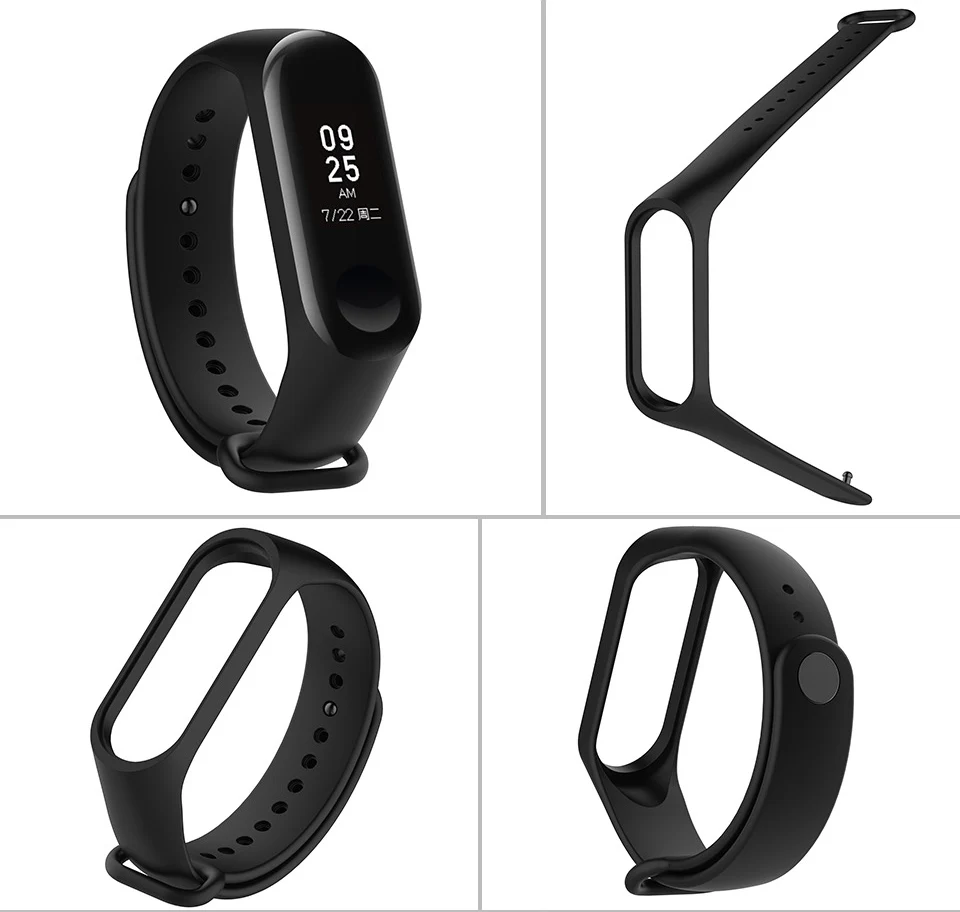 Мягкий ремешок для Xiaomi Mi Band 4 смарт-браслет аксессуары для Xiaomi Mi Band 3 ремешок для смарт-браслета для Xiaomi Mi band 4 3 браслет