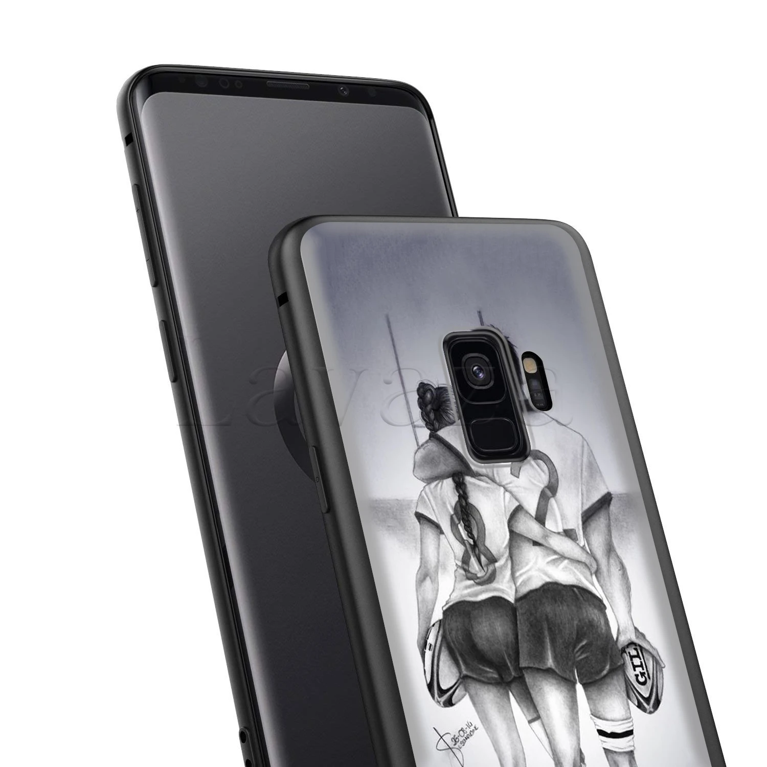 Мягкий силиконовый спортивный чехол для Samsung Galaxy S6 S7 Edge S8 S9 S10e Plus A3 A5 A6 A7 A8 A9 J6 Note 8 9