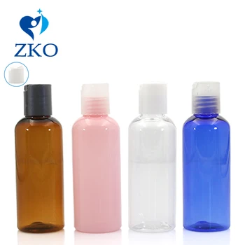 

5pcs 50ml PET Bottle with Disc Cap Travel Free Shipping Empty Refillable Portable Essential Oil Liquid Container Squeeze Bottles