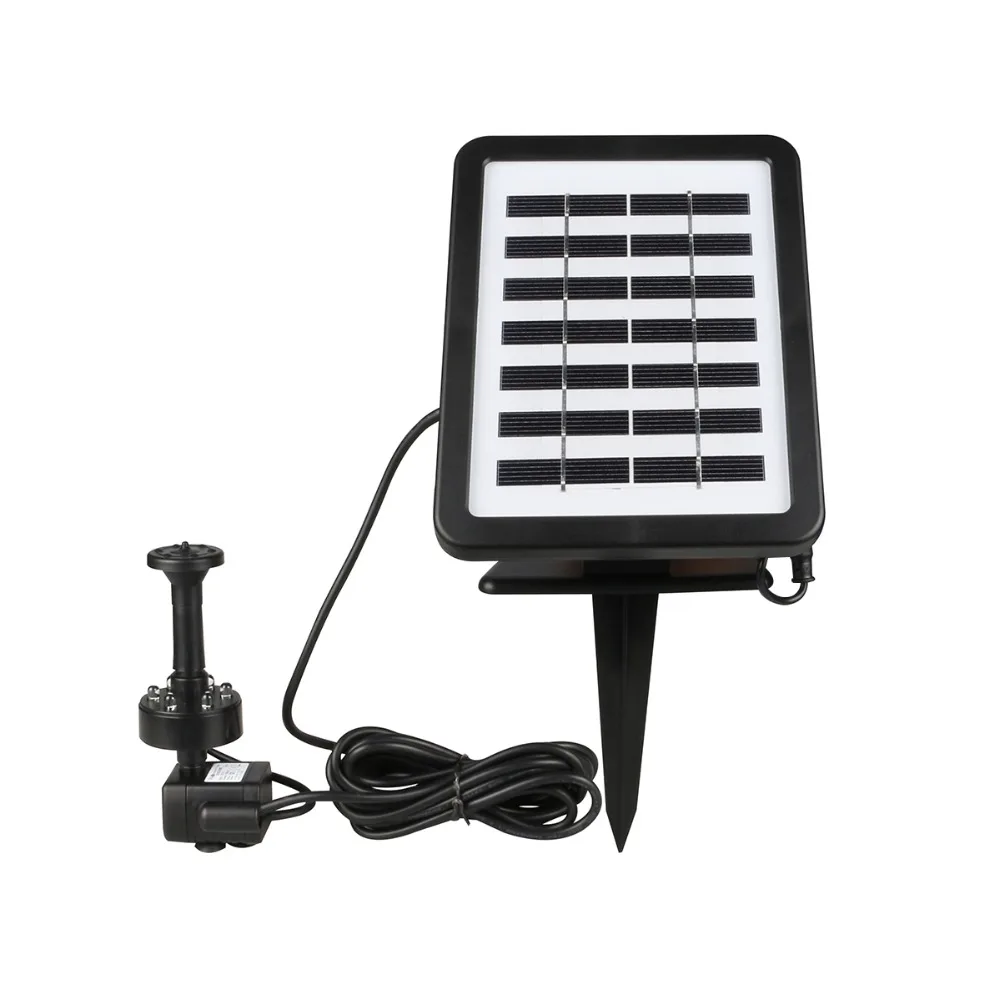 

Solar Powered Fountain Water Pump,Sprinkler height 90CM1.2W 7V Energy-Saving Submersible Solar Water Pumps for Garden Pond Pool