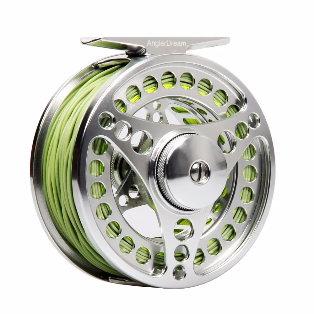 5WT يطير رود كومبو 9FT ألياف الكربون يطير الصيد رود 5/6wt كبير أربور cnc تشكيله الألومنيوم يطير بكرة يطير خط الصيد دعم