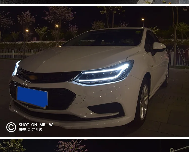 AKD автомобильный Стайлинг Головной фонарь для Chevrolet Cruze фары- все новые Cruze светодиодный фары DRL Hid Bi Xenon автомобильные аксессуары