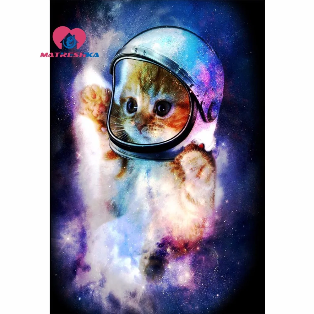 

Diamond embroidery animals cat Diamond painting full square cross stitch patterns Pictures of rhinestones mosaic for children
