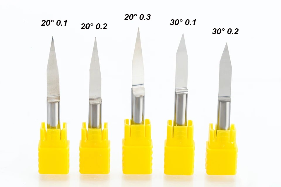 HUHAO 1 шт. 6 мм плоская Нижняя Гравировка Биты 49 мм удлиненные фрезерные станки с ЧПУ Инструменты V Карбид резьба резаки Степень 20 30