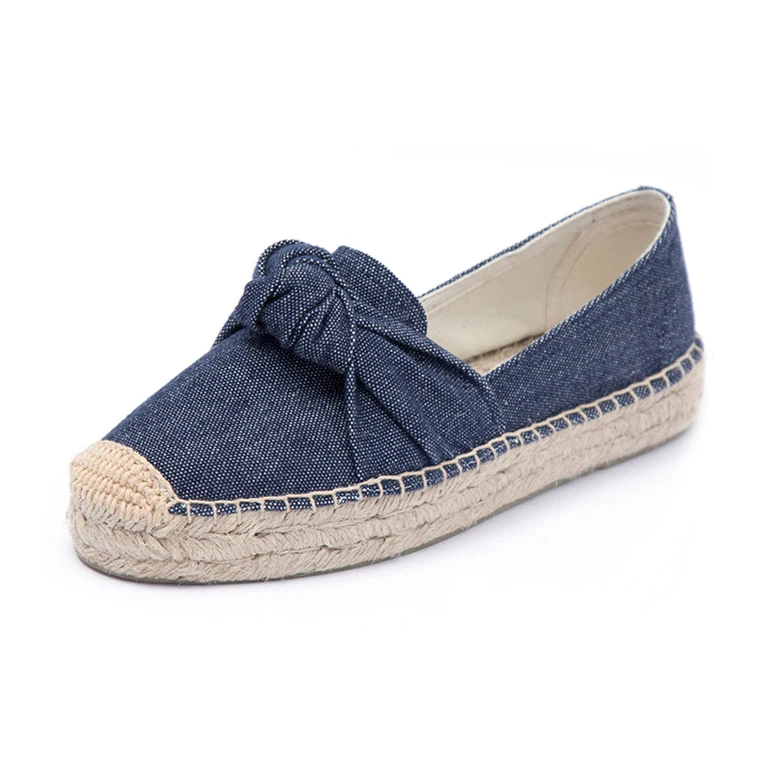 

leisure canvas flat shoes for thick bottom female Fashion flat espadrilles shoes for women's shoes
