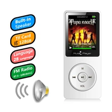 IQQ новая версия Ультратонкий MP3-плеер X02 Встроенный 40G и колонки могут играть 80H без потерь портативный плеер с радио/FM/запись