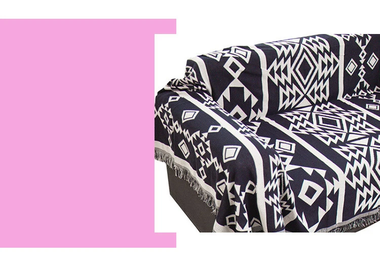 Хлопковое полотенце одеяло для дивана декоративный чехол высокого качества европейский стиль сшитое путешествие самолет одеяло Здоровый Коврик
