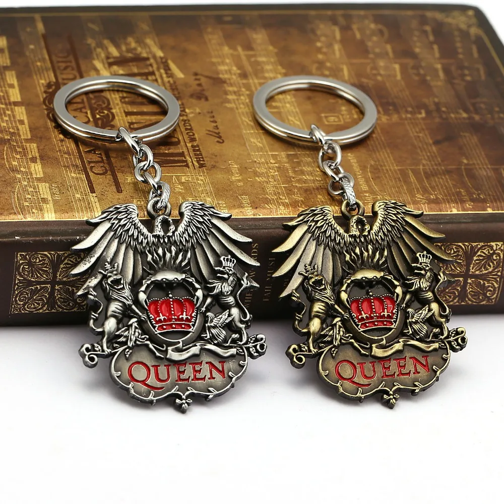 Рок-Группа брелок с надписью Queen панк античный металлический брелок для ключей держатель Автомобильный Брелок chaviro брелок кулон мужские ювелирные изделия