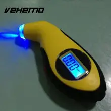 Vehemo автомобильный мотоцикл цифровой дисплей шин давления воздуха светодиодный индикатор с подсветкой инструмент