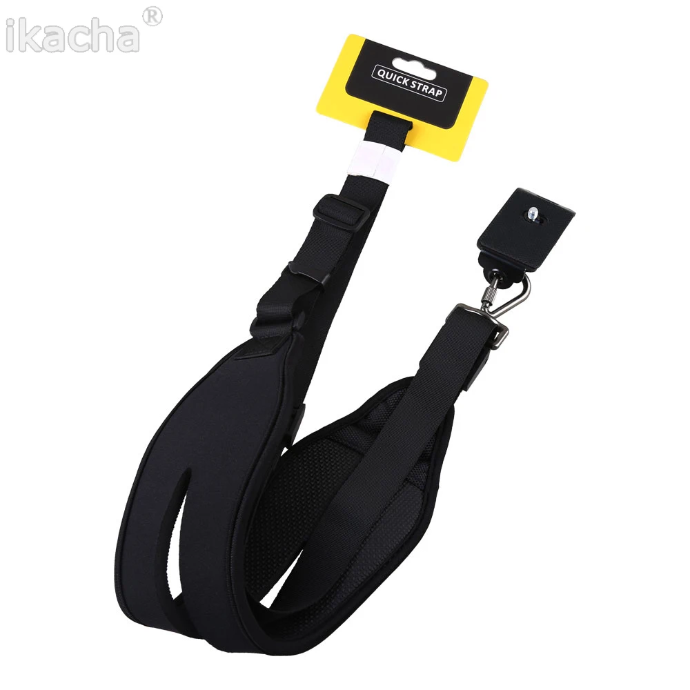 Photo DSLR Black Camera Rapid Shoulder Neck Strap Belt Sling Soft Padded Strap Holder (2)