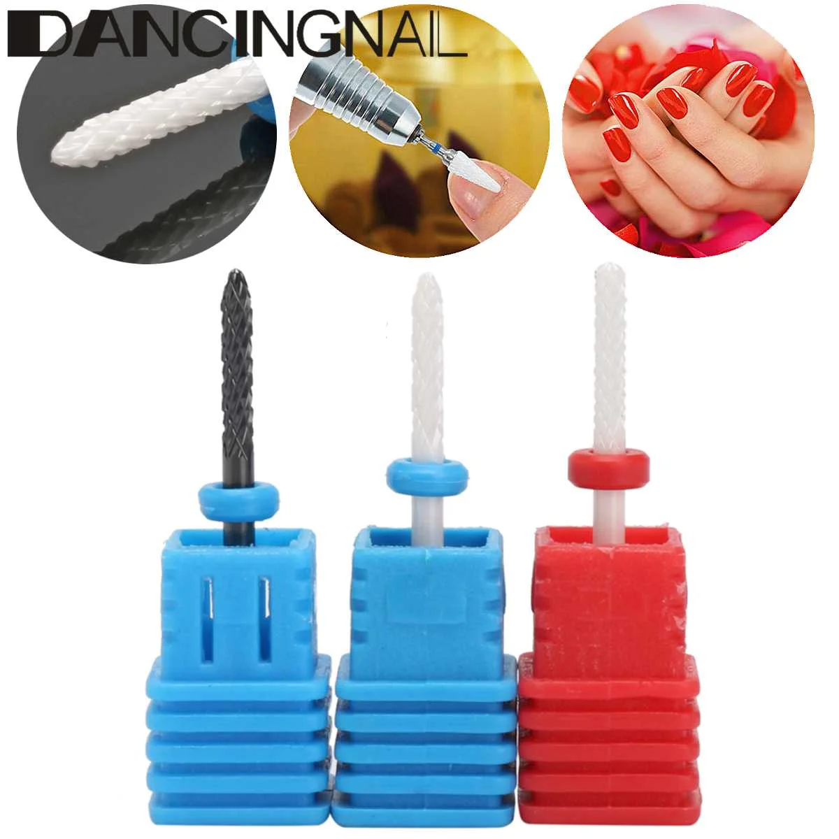 

Ceramic Nail Drill Bit Grinding Stone Head For Electric Manicure Machine Accessories Nail Art Electric Manicure Sanding Polish