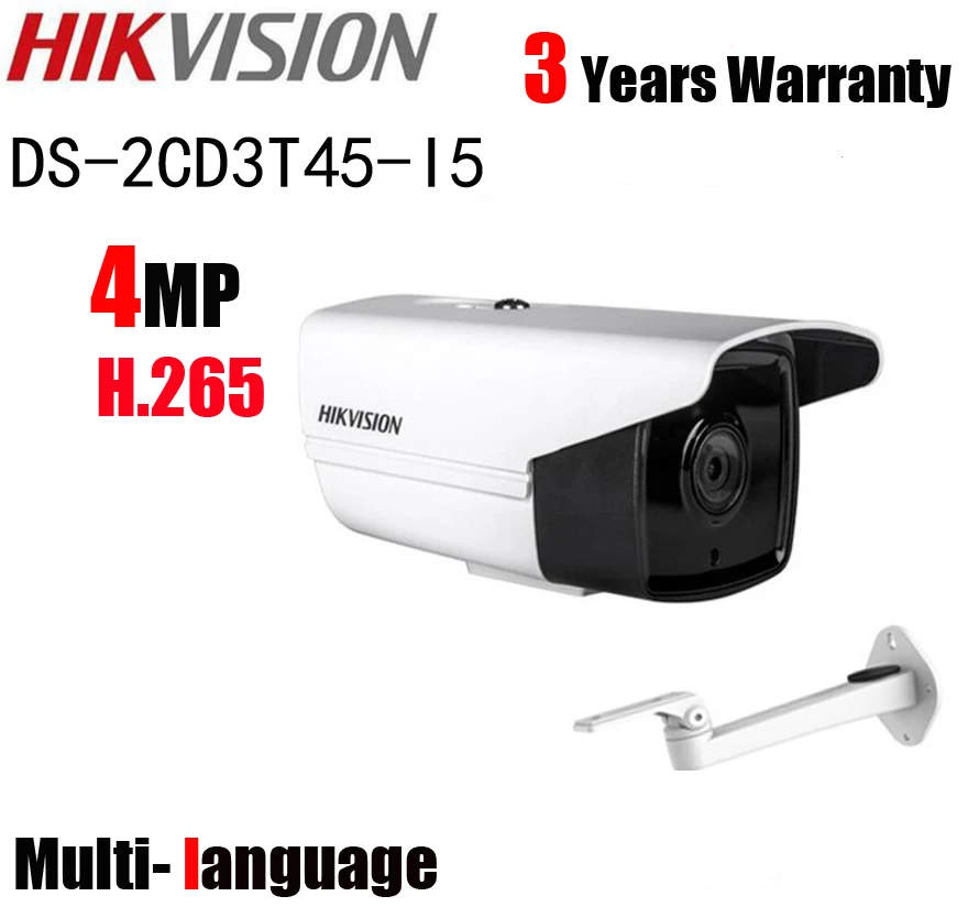 bilder für Mehrsprachige HIK DS-2CD3T45-I5 Full HD 4MP mit halterung H.265 HEVC Für Privatanwender Seurity 50 Mt IR Reichweite POE IP Cctv-kamera bilder für Mehrsprachige HIK DS-2CD3T45-I5 Full HD 4MP mit halterung H.265 HEVC Für Privatanwender Seurity 50 Mt IR Reichweite POE IP Cctv-kamera
