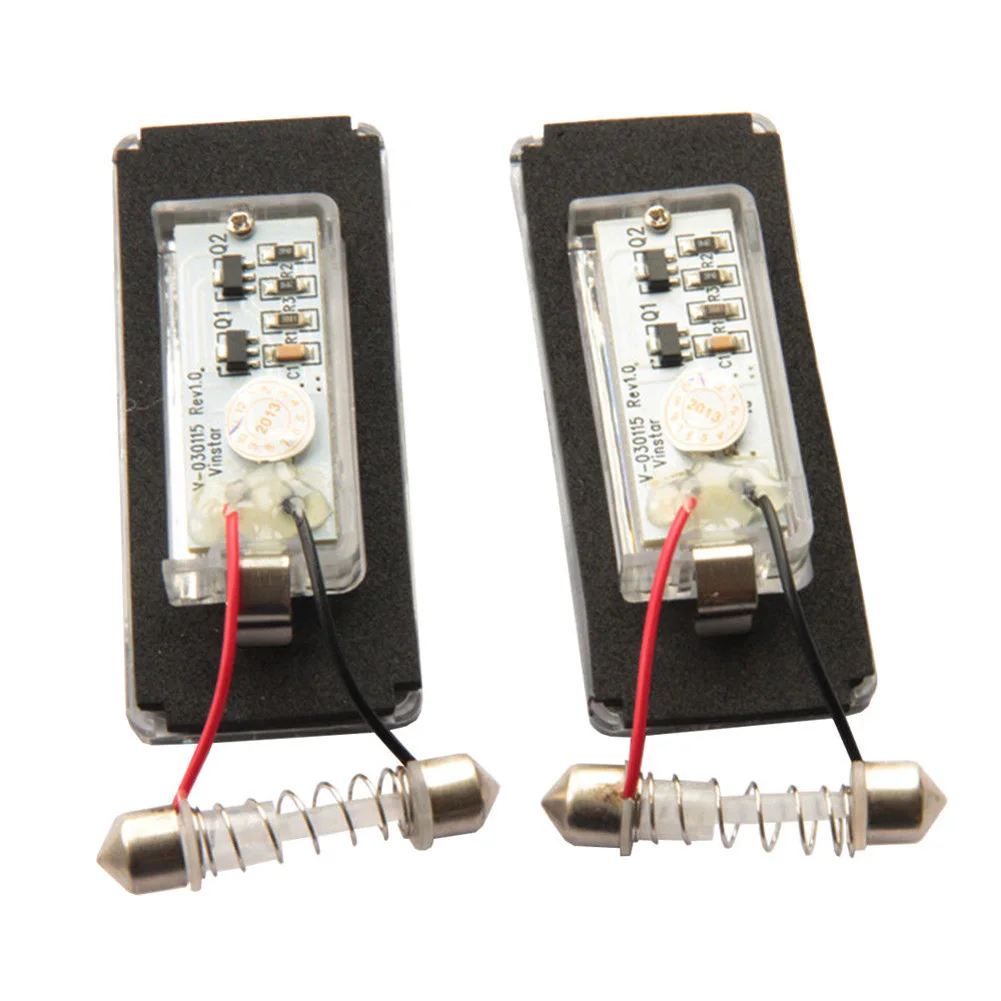 

2 Pcs White LED License Plate Lights Lamps for MINI Cooper R56 R57 R58 R59 NJ88