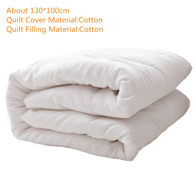 130*170 см, детское Хлопковое одеяло, наполнение, качественное, удобное, мягкое, белое, детское одеяло, внутреннее, дышащее, детское одеяло, сохраняющее тепло, 1 шт - Цвет: Белый