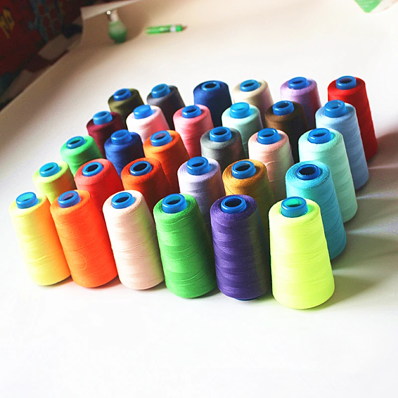 

Sale Quality 40S/2 Durable Polyester Sewing Thread For Overlocking Machine 3000 Yards Per Roll Spools Cones High Quality