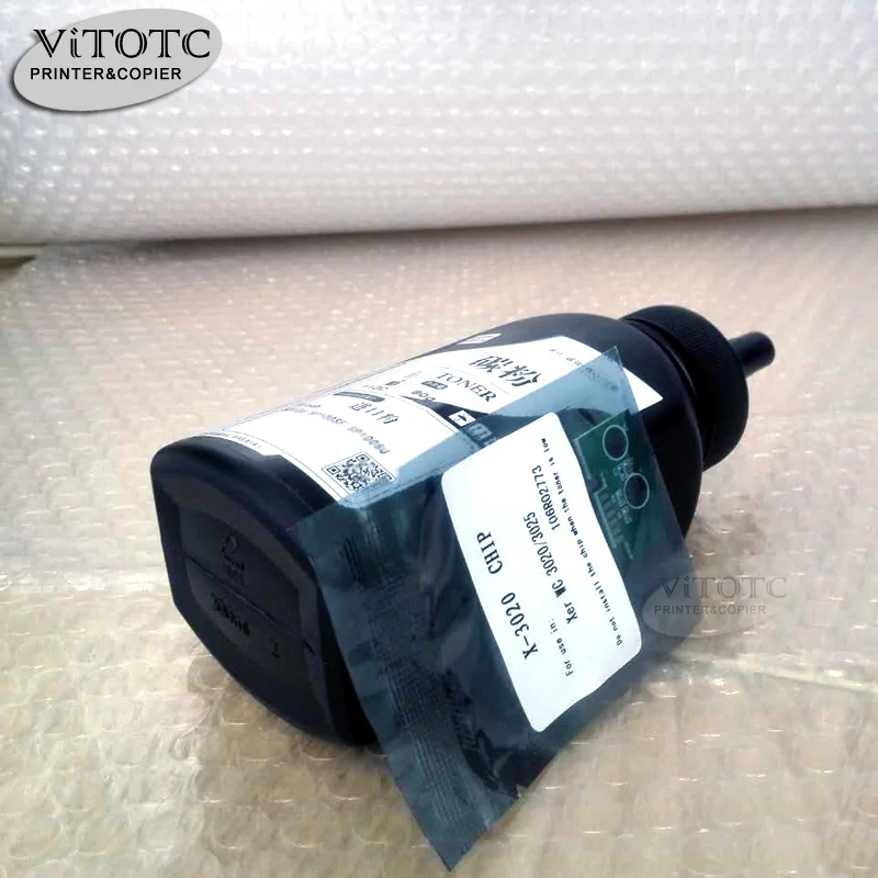 

Toner Powde Reset Chip Compatible For Xerox Phaser 3020 WorkCentre 3025 Laser Printer Bottled Black Powder refillable 106R02773