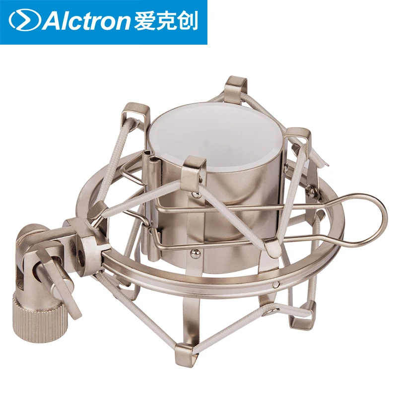 Alctron MA001 микрофон металлический шок крепление Запись микрофон Шок крепление уменьшить вибрато для радио/пение/Прямая трансляция/запись