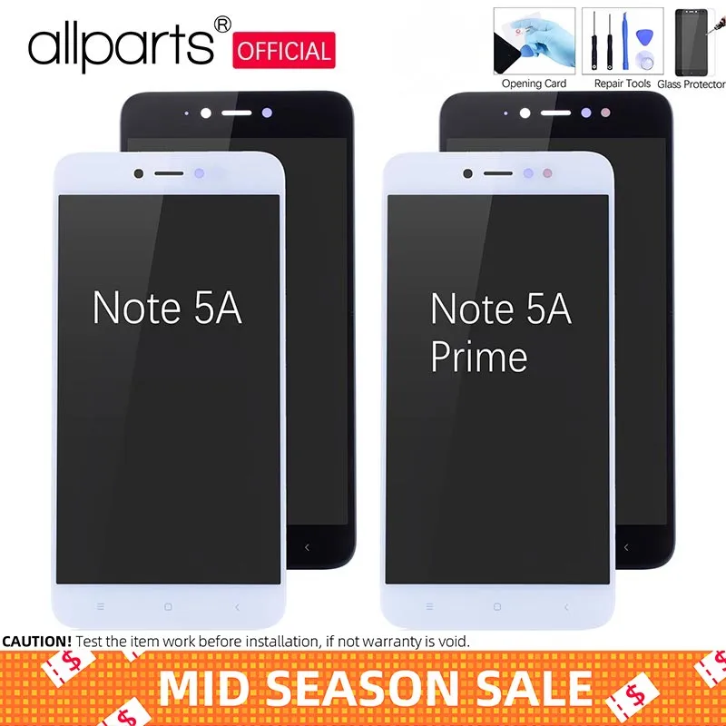 

Original Display For XIAOMI Redmi Note 5A LCD Display Touch Screen For Xiaomi Redmi Note 5A Prime LCD Display Y1 / Y1 Lite LCD