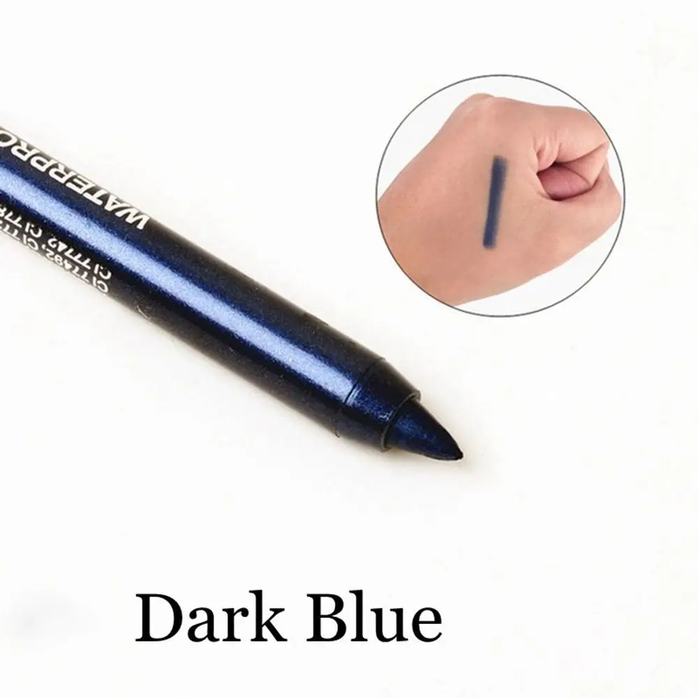 dark blue 2 шт. инструменты для макияжа глаз долговечный карандаш для глаз пигмент Водостойкий карандаш для глаз Модный профессиональный - Цвет: dark blue
