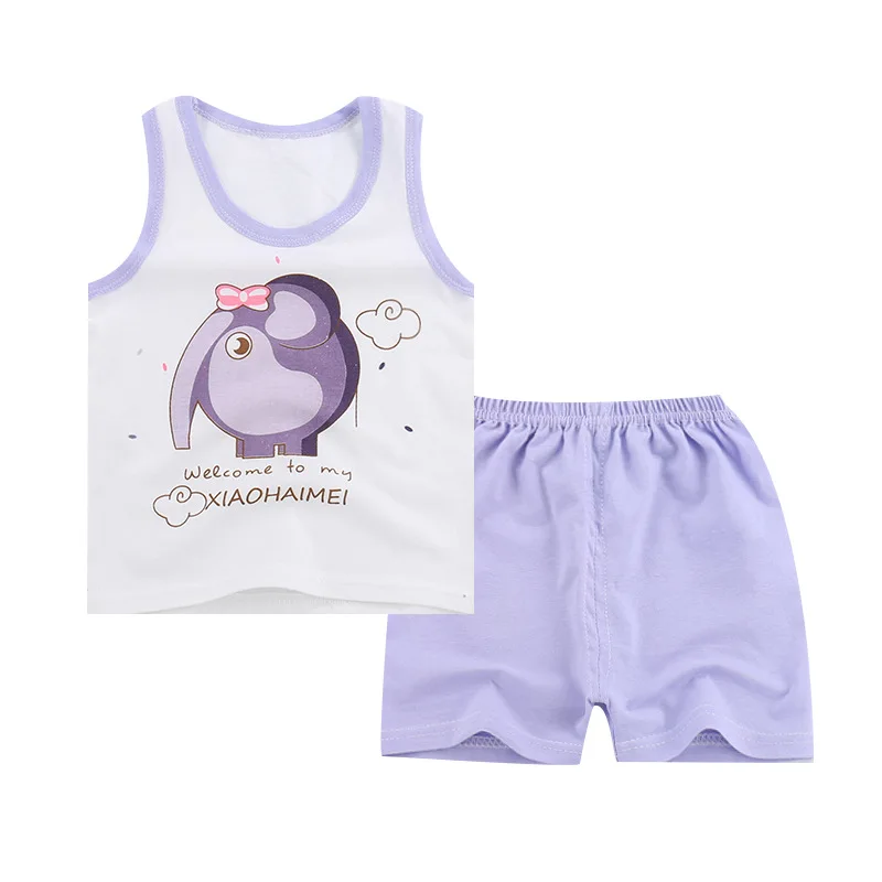 12M-5T 2pcs/sets Sleeveless vest cotton sets