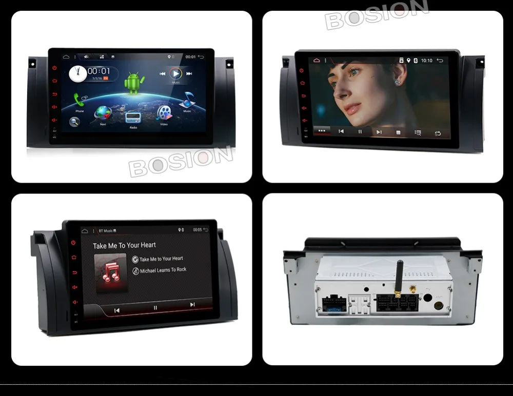 Perfect Bosion Car Multimedia Player Android 9 GPS Stereo System For BMW/E39/E53 ROM 32GB Wifi FM AM Radio dvd automotivo canbus camera 2