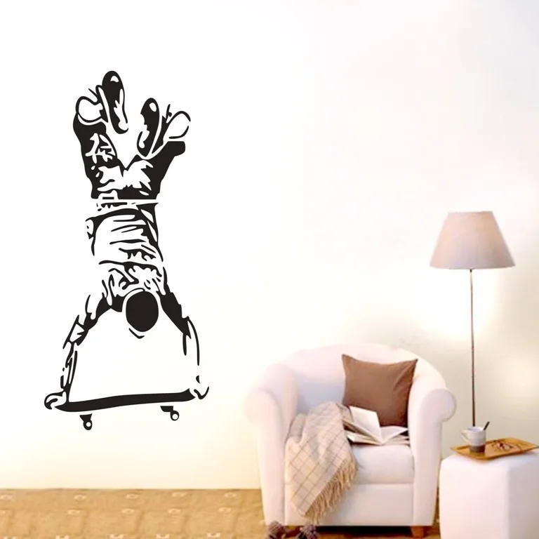 Skateboard-boy-Sport-Wall-stickers-Home-Decal-Removable-Wall-Mural-Vinyl-Decor-
