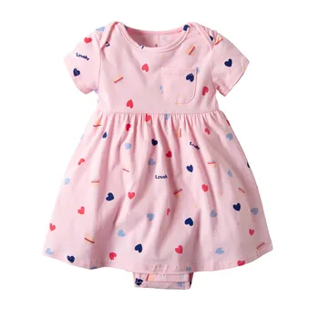 

Baby Girls Princess Kids Party Dresses Cotton Newborn Costume Girls Dresses Ruffle Flower Romper Dress Cute Animals Clothes