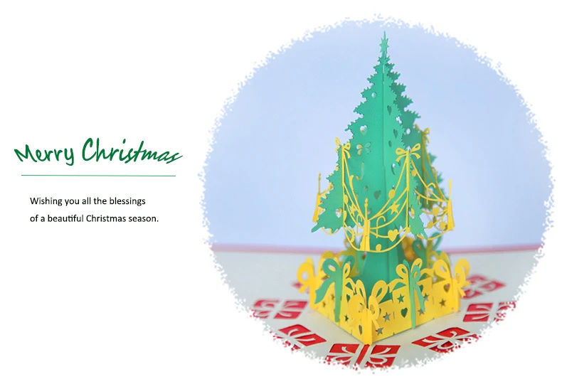 Detail4_Christmas tree greeting card