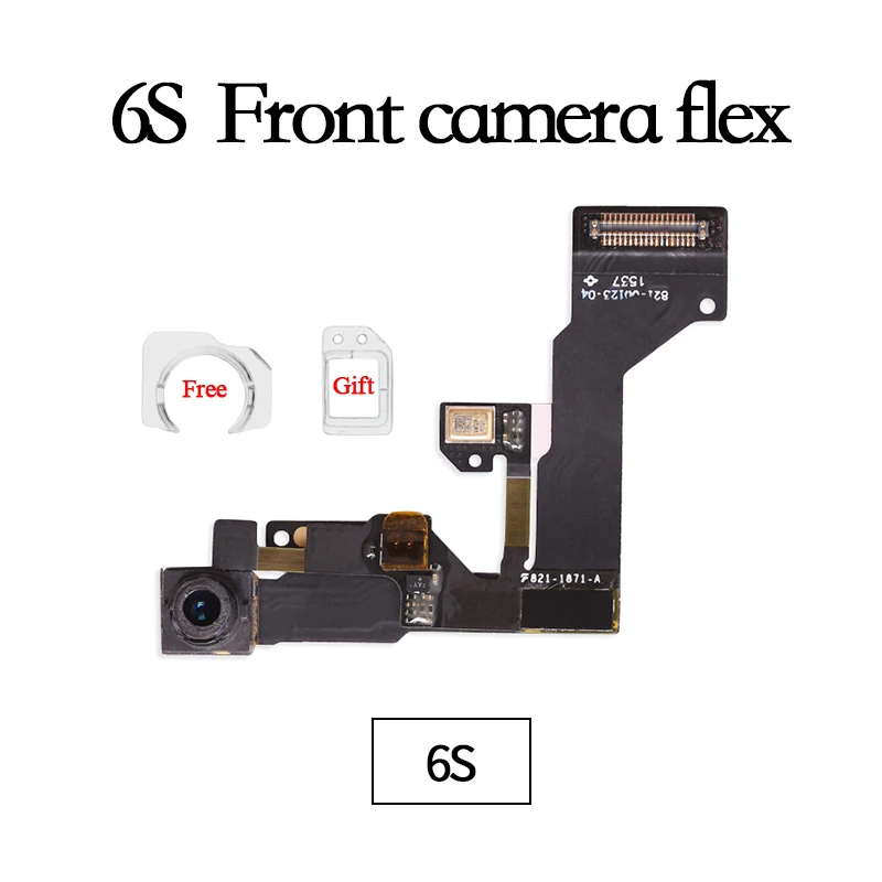 

1pcs NEW For iPhone 6S 4.7"6S PLUS Facing Camera with Right Proximity Sensor Flex Cable With Front Camera Ring Holder