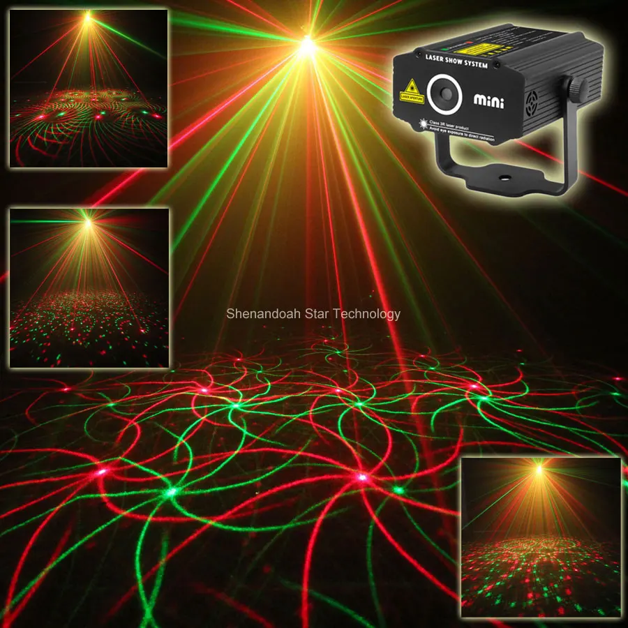 New 2013 Mini 4in1 Patterns Sunflower Whirlwind R G Laser Projector Lighting Stage Disco DJ Club