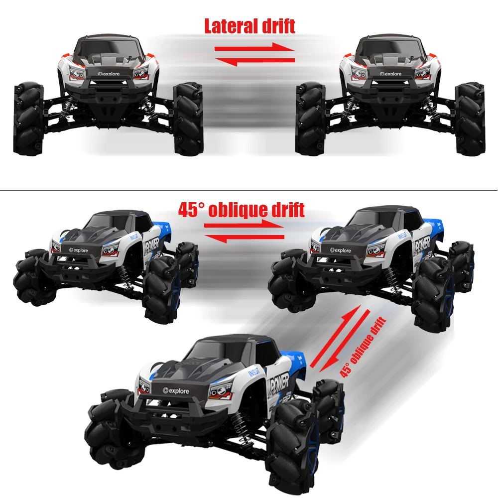 2019RC автомобиль 1/12 RC 4 мотора 4WD трюк дрейф скалолазания Высокая скорость Mecanum