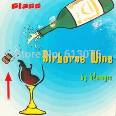 Airborne Wine (стеклянный и мерцающий) магический трюк сценическая магия 2014 Новый