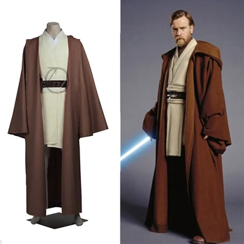

Star Wars Obi-Wan Kenobi Jedi Tunic Robe Cloak Halloween Cosplay Costume For Adult Men Custom Made